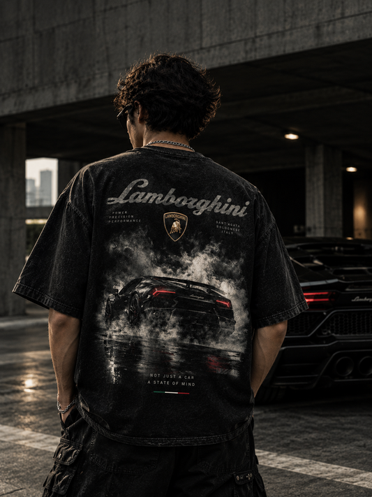 Premium Black Car Graphic T-Shirt Bold automotive design with a stylish streetwear look.